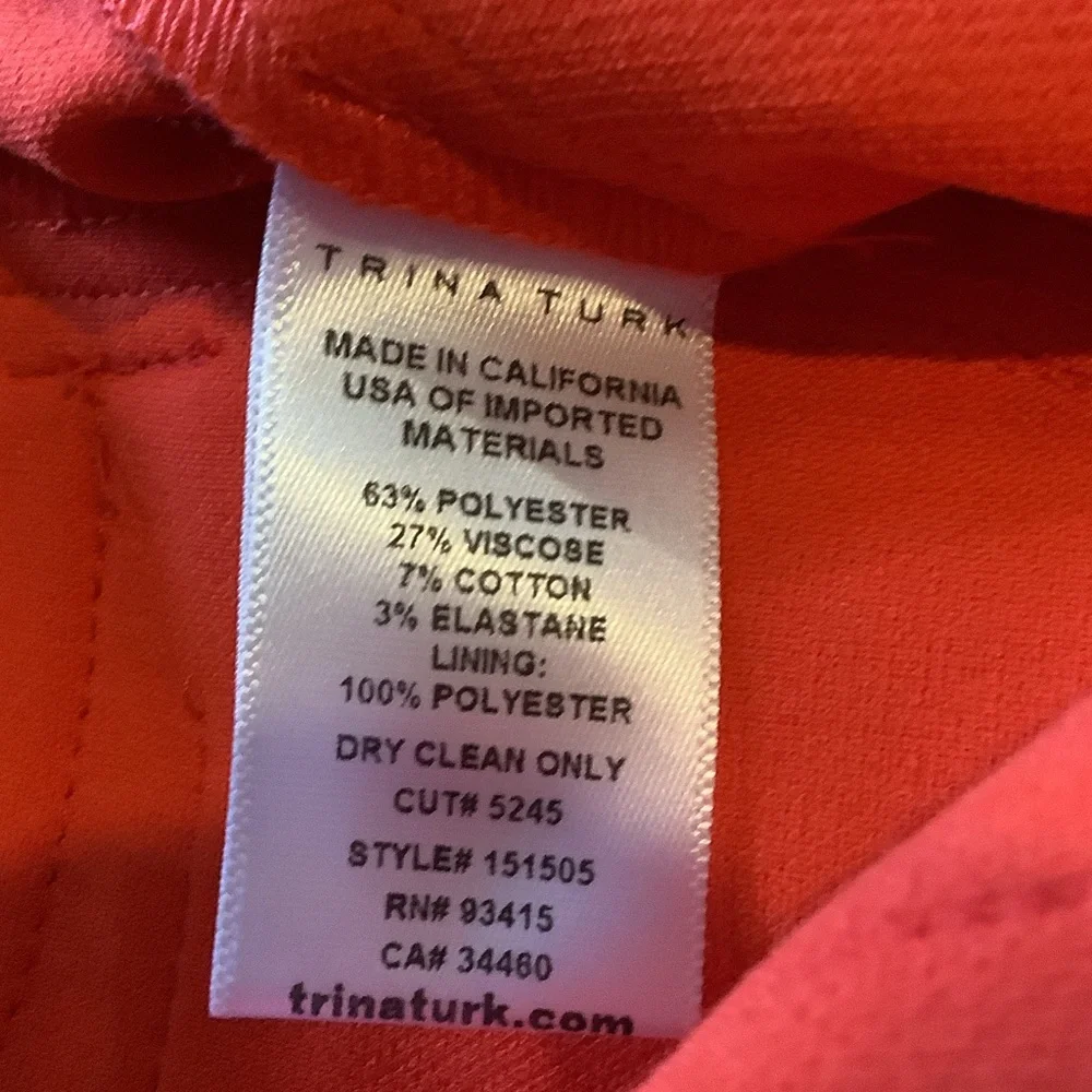 Trina Turk Red High-Waist Women's Shorts